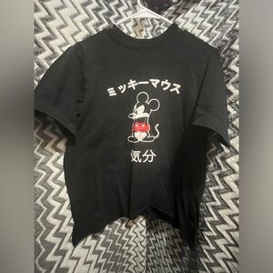 Black Mickey Mouse Graphic Tee